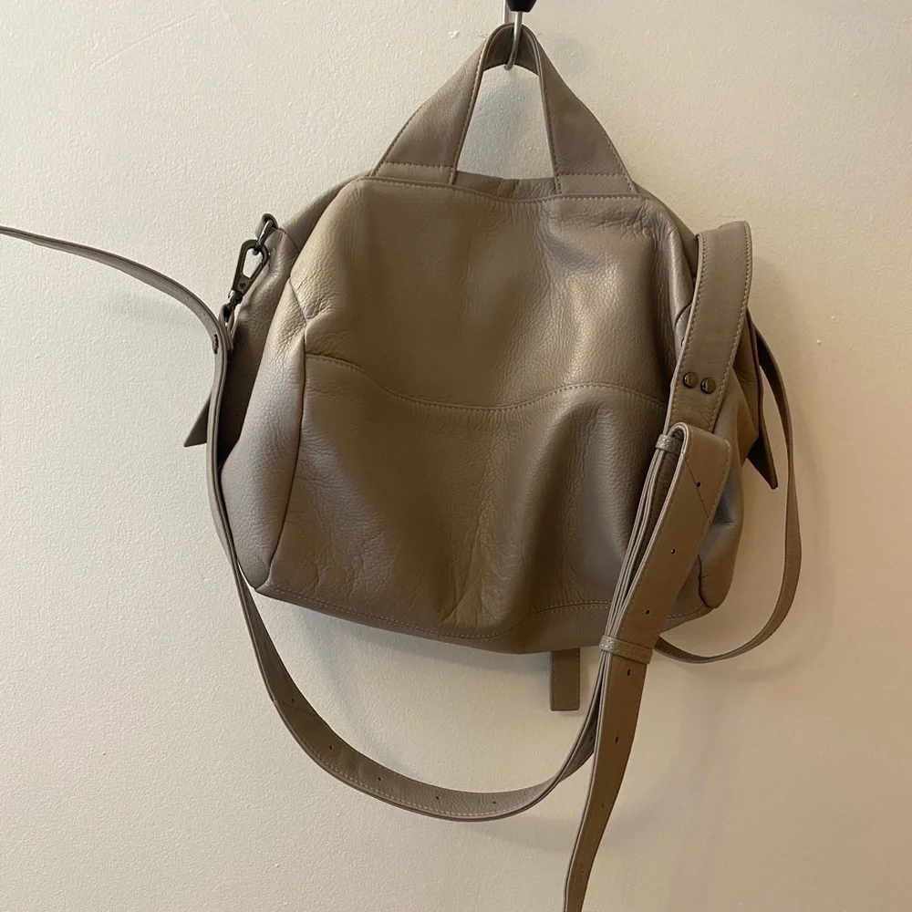Christopher Kon Vika Crossbody Duffel Purse Putty Tone - Picture 6 of 11